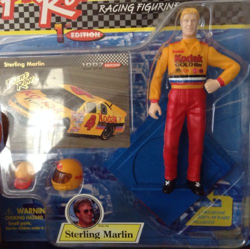 Front Row Sterling Marlin Racing Figurines stock car series with collectible card and helmet and hat 1997 Edition