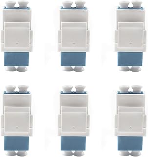 Exiron LC to LC Coupler Multimode LC Fiber Keystone Optic Duplex for Wall Plates Patch Panels Surface Mount Boxes Compatible with Keystone OM1 OM LC UPC Fiber converting Adapter LC Connector