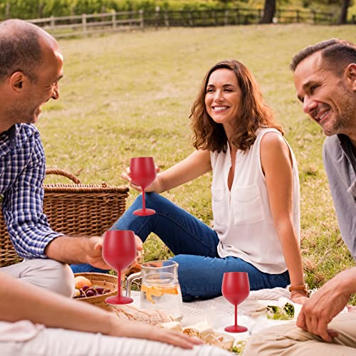 Aghook Wine Glasses 18/8 Stainless Steel, Set Of 2 16 Oz Stemmed Wine Goblets, Bpa Free Copper Coated Shatterproof, Elegant Tone Drinkware For Champagne And Cocktails, Great For Daily, Formal, Party #TOP5