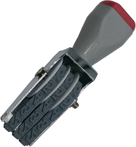 Miniatura 7 de Sello numérico de 3 dígitos, sello comercial, sellos de oficina, sello numérico de goma de dígitos ajustables sello numérico multifuncional creativo