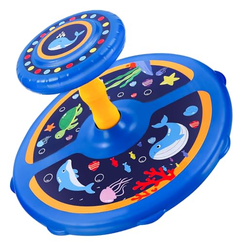 Ocean Twister 360° Sit Twist Spin Classic Spinning Kids Toy Activity Toy for Toddlers Ages Over 18 Months 2 3 4 5 Birthday for Boy Girl Indoor or Outdoor Larger Chassis More Stable and Safer (Blue)