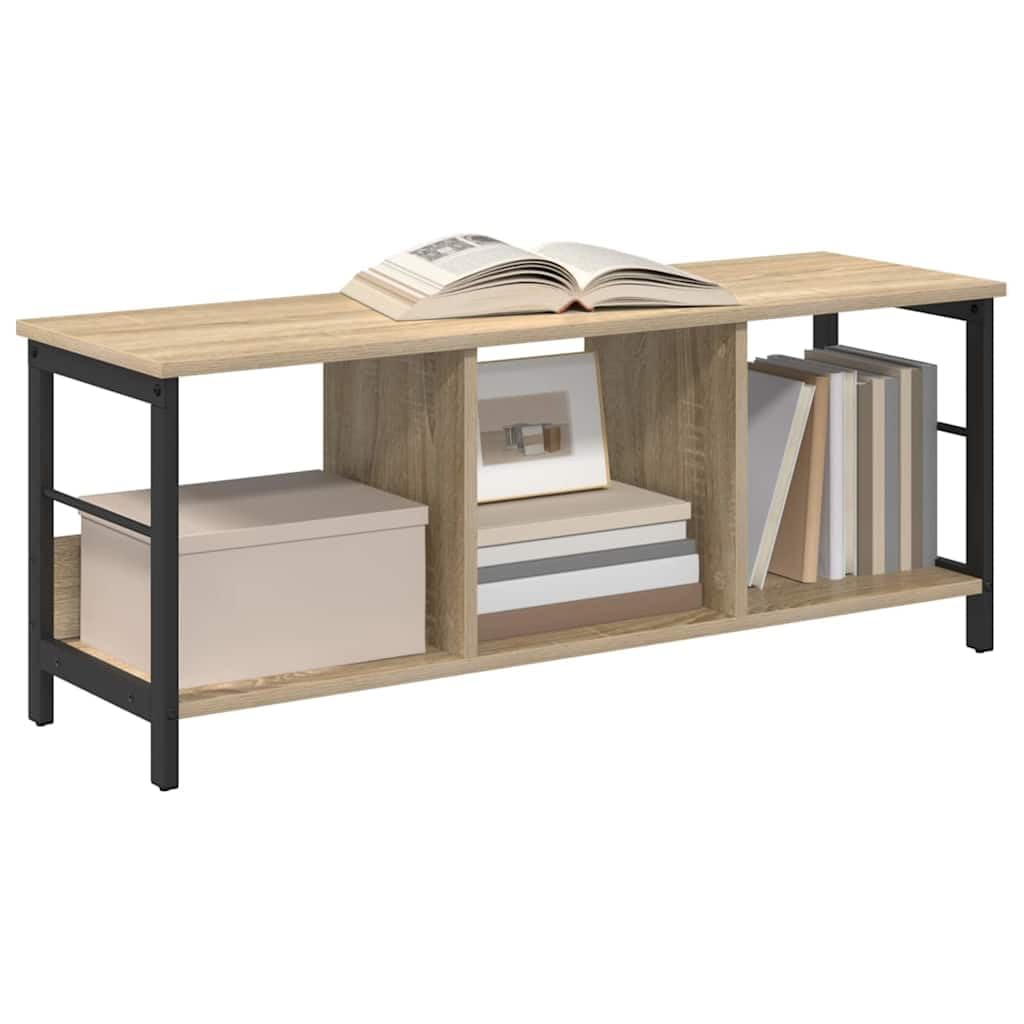 Libreria in rovere Sonoma, 102 x 32 x 40,5 cm, con 3 scomparti