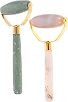 Vista 1 de FRCOLOR Rodillo de jade Rodillo facial Guasha Herramientas faciales para el cuidado de la piel 2Pcs