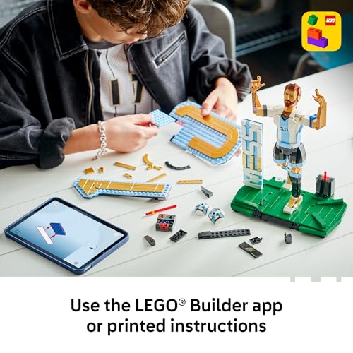 LEGO Editions Lionel Messi – Soccer Legend - Building Set for Boys & Girls, Ages 12+ - Collectible Soccer Gift with Plaque - Kids Bedroom or Shelf Decor - 43015 - Image 7