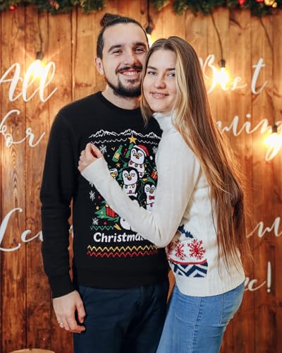 Runhit Penguin Christmas Party Knitted Sweater - Image 3