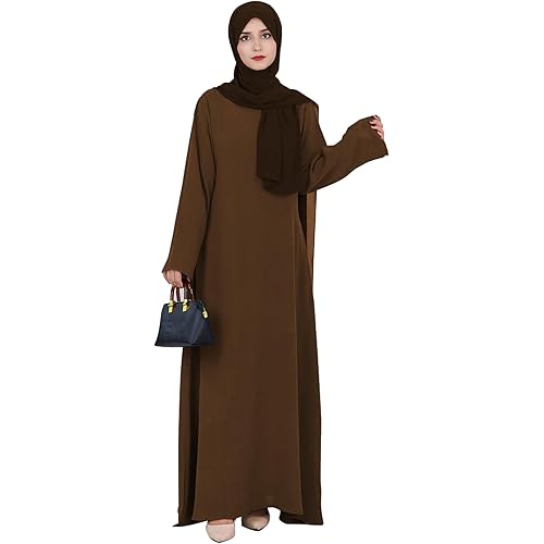Solid Color Women Abaya Modest Muslim Prayer Robe Long Sleeve Dubai Maxi Dress Islamic Lightweight Dress