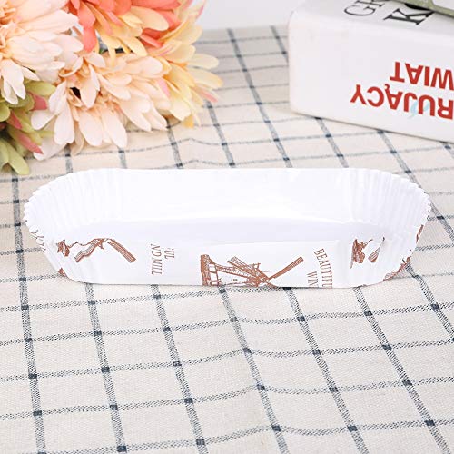 Moldes de papel con forma de barco para eclairs perfectos y limpios 3