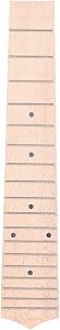 Maple Wood Fingerboard with 18 Frets and Black Circular Dot Fretboard for 24 Inch Ukulele Guitar