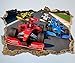 Stickers muraux 3D Grand Prix de Formule 1 autocollant ouverture mur | Design 01 | extra large