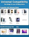45W Chargeur Super Fast USB C- 45 Watt Type C Chargeur de téléphone Android rapide compatible avec Samsung Galaxy S25 Ultra/S25/S 25+/S26/S 26+/ S26Ultra/S24+/s24 Ultra/S23 Ultra Tab,10ft C Câble
