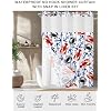 Nautical Anchor Shower Curtain No Hooks and Liner Set,Ocean Crab Lobster Geometric Stripes Hotel Style Fabric Bathroom Shower Curtains Polyester Bath Spa Bathtub Curtain with Sheer Window,72x96