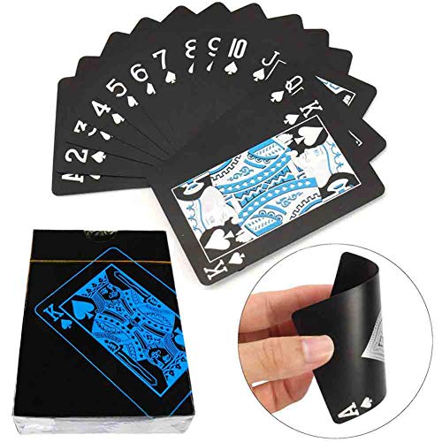 Playing Cards Standard Spielkarten Wasserfeste Designer Profi Plastik Pokerkarten Zwei Eckzeichen - Deluxe Kartenspiele mit Jumbo Index - Profi Premium Spielkarten für Holdem Poker (1-Packung) Cover