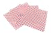 CucinaPrime 12"x 12" Food Basket Liner, Red and White Checkered- 100 Pack