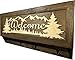 Bellewood Designs Mountain Scene Welcome Concealment Decor - Handcrafted Wooden Gun Cabinets - Gun Shelf Hidden Storage for Rifles, Shotguns, & Handguns - Quick Access Hidden Wall Safe