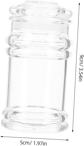 Miniatura 2 de 2Pcs Refillable Crystal Stylish Kitchen Condiment Containers for Seasoning Storage Portable Travel Bottles for Spices and Chic Design