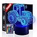 Produktbild Traktor 3D Illusion Lampe Muttertagsgeschenk Nachtlicht neben Tischlampe, Jawell 16 Farben Auto Ändern Touch Schalter Schreibtisch Dekoration Lampen Geburtstag Weihnachtsgeschenk