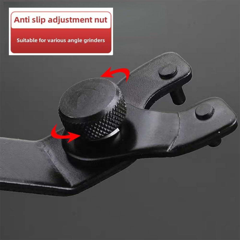 Universal Adjustable Grinder Spanner Wrench，Lock-Nut Grinder Wrench for 4 ",5", 6 ",7" and 9" Angle Grinders Machine (Green)