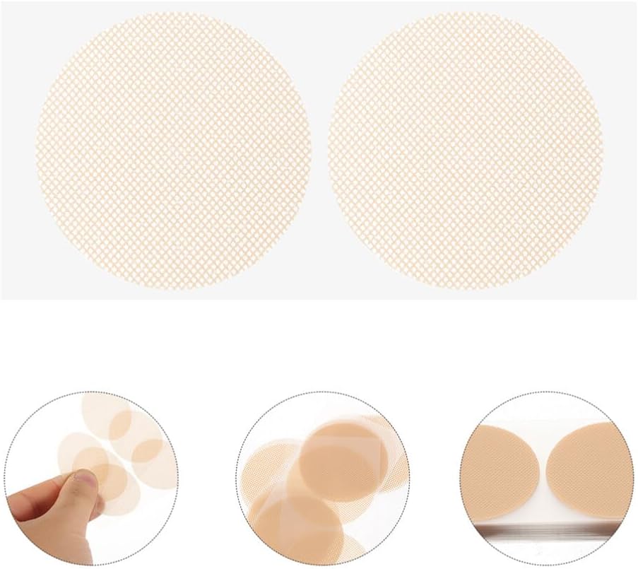 Sosoport 100 Pairs Men Nipples Patches Skin-Friendly Nipples Stickers Male Disposable Nipples Covers
