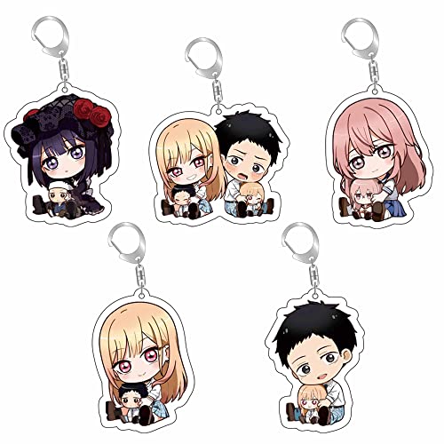 5 unids/set llavero My Dress-Up Darling llavero Cover