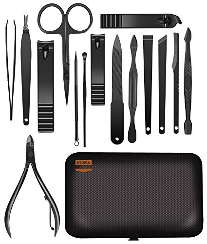 Utopia Care UC0068 Manicure Kit Nail Clippers For Men And Women, 15 Piece Professional Stainless Steel Manicure Set thumb #8
