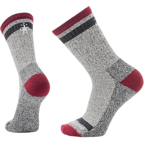 Smartwool Unisex Everyday Larimer Crew Socks Tibetan Red X-Large