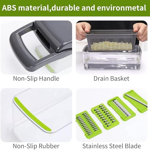 Vegetable Chopper Slicer Onion Dicer - Multi Veggie Mandoline miniatura 6