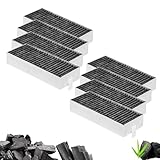 8 Stück Aktivkohlefilter für Dunstabzugshaube, 195x75x35 mm, Umluftersatzfilter, Kompatibel mit Siemens HZ9VRCR0 17004796/Bosch HEZ9VRUD0 17004811/Neff Z821VR0 17004806 (8 Grey)