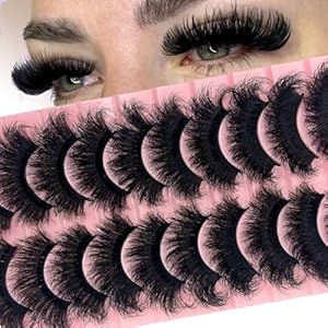 Mink Lashes Fluffy Dramatic 8D Thic...