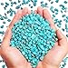 WAYBER 1 Lb/460g Green Turquoise Decorative Stones Irregular Aquarium Pebbles Crystal Rocks Quartz Gravels for Fish Turtle Tank/Succulent Plants/Air Plants Decoration (Fill 1 Cup)