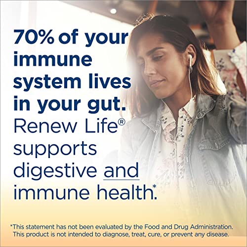 Renew Life Extra Care Digestive Prebiotic And Probiotic Gummies, Daily Supplement For Digestive And Immune Health, B. Coagulans And B. Subtilis, Dairy, Soy And Gluten-Free, 2 Billion Cfu, 48 Count #TOP6