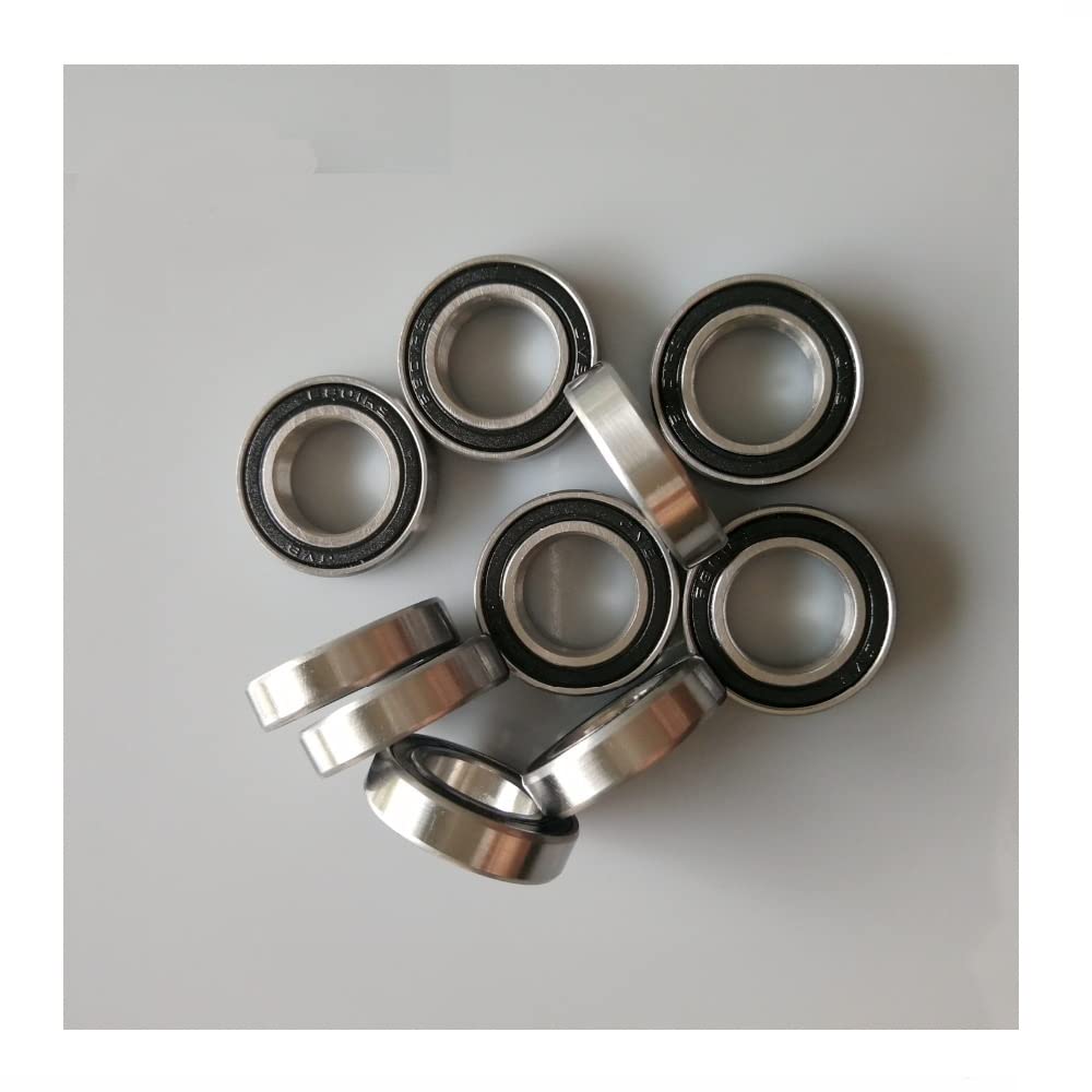 2 uds 6901 rodamiento de cerámica híbrido 12x24x6mm Soportes Inferiores de Bicicleta repuestos 6901RS Si3N4 rodamientos de Bolas 6901 2RS