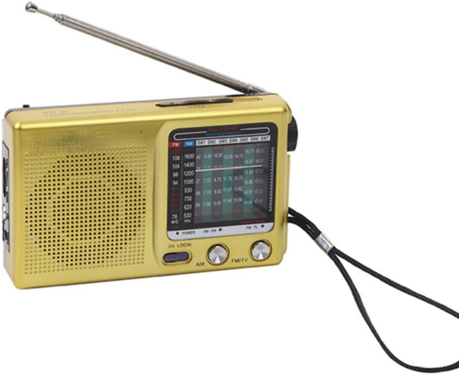 AM/FM/SW Portable Retro Radio Operated for Indoor, Outdoor & Emergency Use with Speaker & Headphone Jack