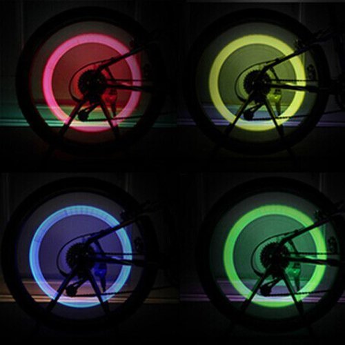 Sorive® Pack Of 10 Led Flash Tyre Wheel Valve Cap Light For Car Bike Bicycle Motorbicycle Wheel Light Tire (Red, Yellow, Blue, Green, Colorful) #TOP4