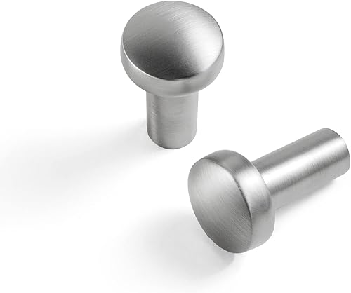 Miniatura 1 de Goo-Ki Paquete de 6 pomos modernos de níquel cepillado para cajones, tiradores clásicos de latón antiguo, accesorios de mejora del hogar para