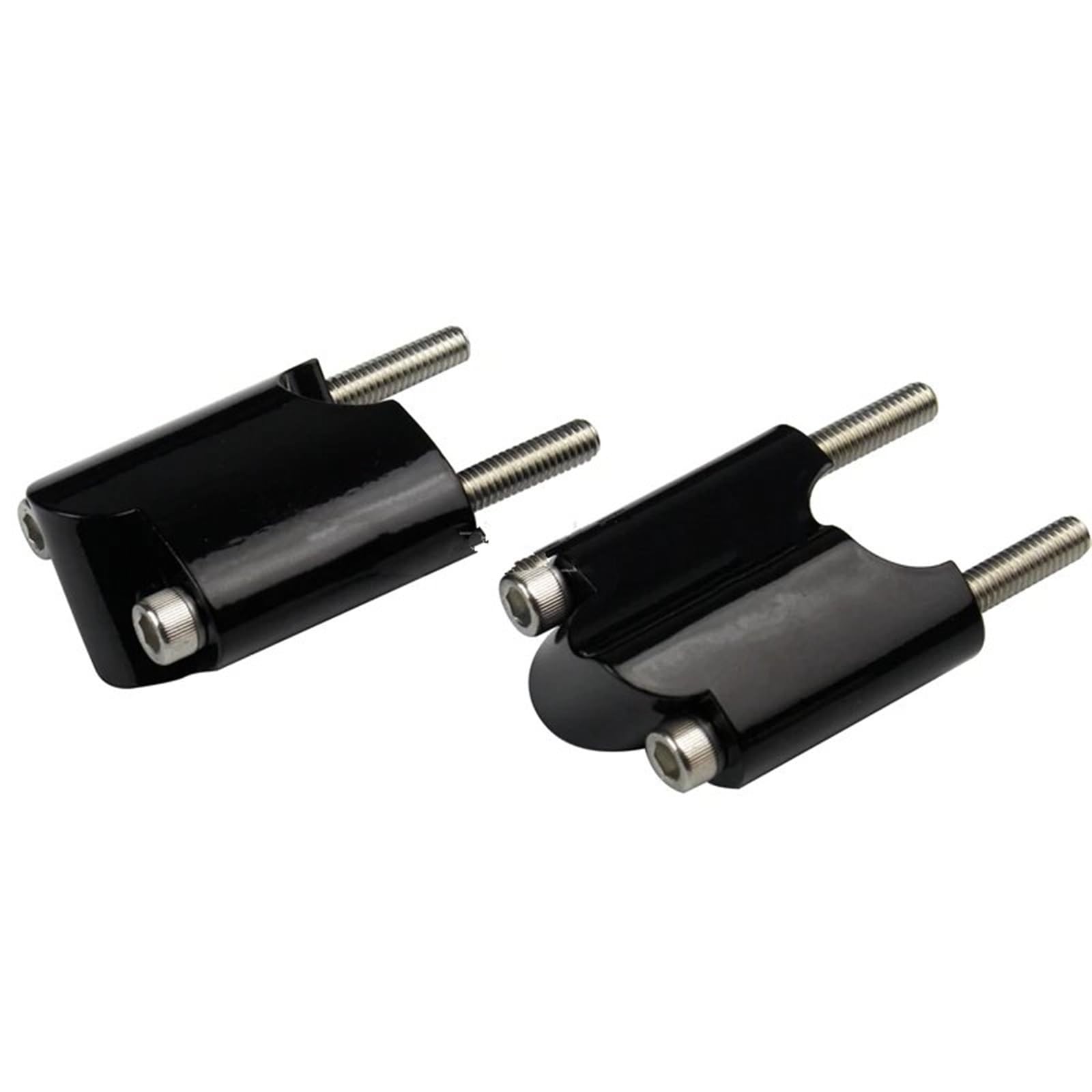 Moto Manubrio Riser per Sportster per XL 1200X Forty-Eight 48 10-22 25mm Bar Moto 2 "Aumento Manubrio Riser Manubrio Riser Blocco di Estensione Morsetto Rialzato Manubrio(Nero)