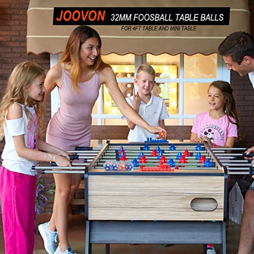 Joovon 1.42 Inch Foosball Table Balls 1.26 Inch Foosball Balls For Foosball Tabletop Game Foosball Ball Accessory Replacements Multicolor With The Plastic Box #TOP5