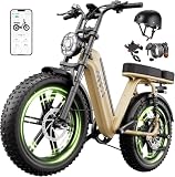 TST Electric Bike for Adults 1500W Peak 20' Fat Tire All-Terrain E-Bike 60 Miles...