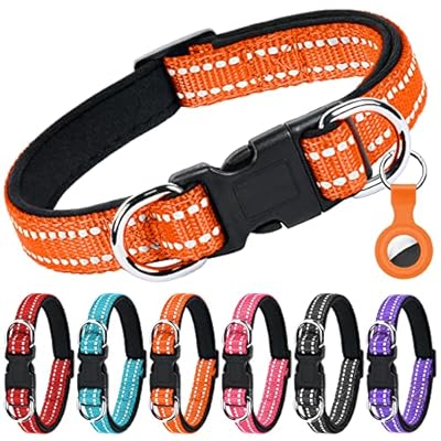 👍【HOCHWERTIGES MATERIAL】Unser reflektierendes Hundehalsband besteht aus Nylon mit hoher Dichte, das bequem, flexibel, leicht und elegant ist. Die Nylon-Gurtverbindungen sind alle genäht, um Ihren Hund und Ihre Hände vor Kratzern während des Gebrauchs...