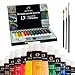 AEM Hi Arts Watercolor Paint Artist Set - By 13 Tube Art Kit Includes Colorful Water Color Paints and Watercolor Brushes - Portable, Small and Washable, Great for Kids and Professional Artists