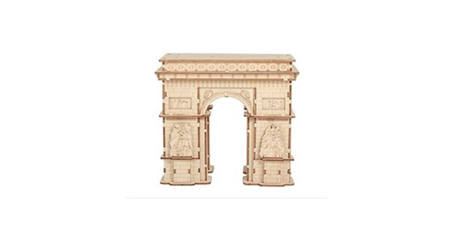 Amazon | haruju 立体パズル 凱旋門 木製 クラフト おもちゃ 模型