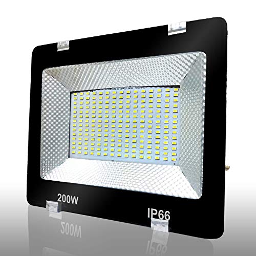 Image of MLD Ultra Thin Slim led Flood Light 200 Watts Ip66 focus Cool White (200w,Colour-White)-Pack of 3