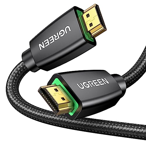 UGREEN 4K@60Hz HDMI 2.0 Cable 0.5M Braided Cord 18Gbps High Speed with Ethernet Support HDCP 2.2ARC 3D Compatible with UHD TV Monitor Soundbar Computer Xbox 360 PS5 PS4 Switch Blu-ray