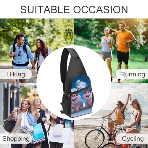 Morrales de senderismo Sling Bag para mujeres y hombres miniatura 5