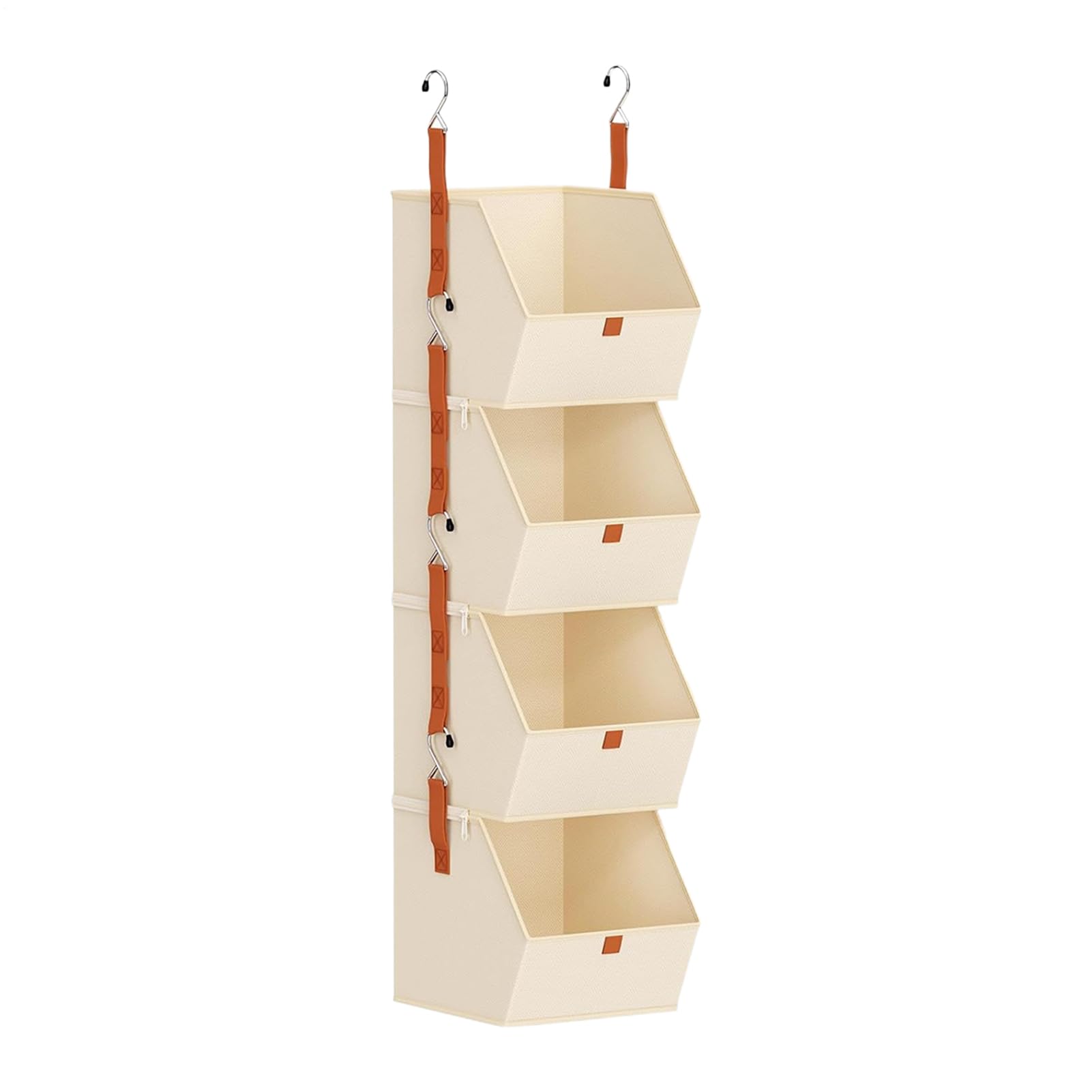 Tür-Organizer – Kleideraufbewahrung, Tür-Organizer, 4-stöckige Schrank-Organizer, hängende Kleideraufbewahrungsregale für Studenten, Schlafzimmer, Kinderzimmer, Socken, Handtücher, Garage