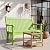 Psilvam Garden Bench, 2-Person Poly Lumber Patio Bench, All-Weather Outdoor Bench that Never Rot and Fade, Memorial Bench, Suit for Garden, Porch and Park (Dark Green)