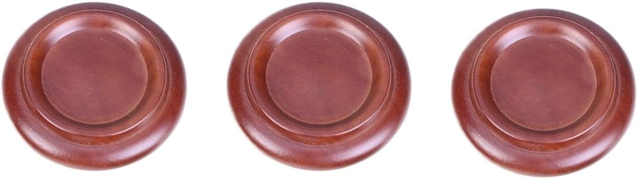 Piano Caster Cup 4Pcs Floor Protectors Piano Mat Non-slip Back Grand Foot Pad Vertical Caster Cups for Hardwood Floor Protectors(Brown)