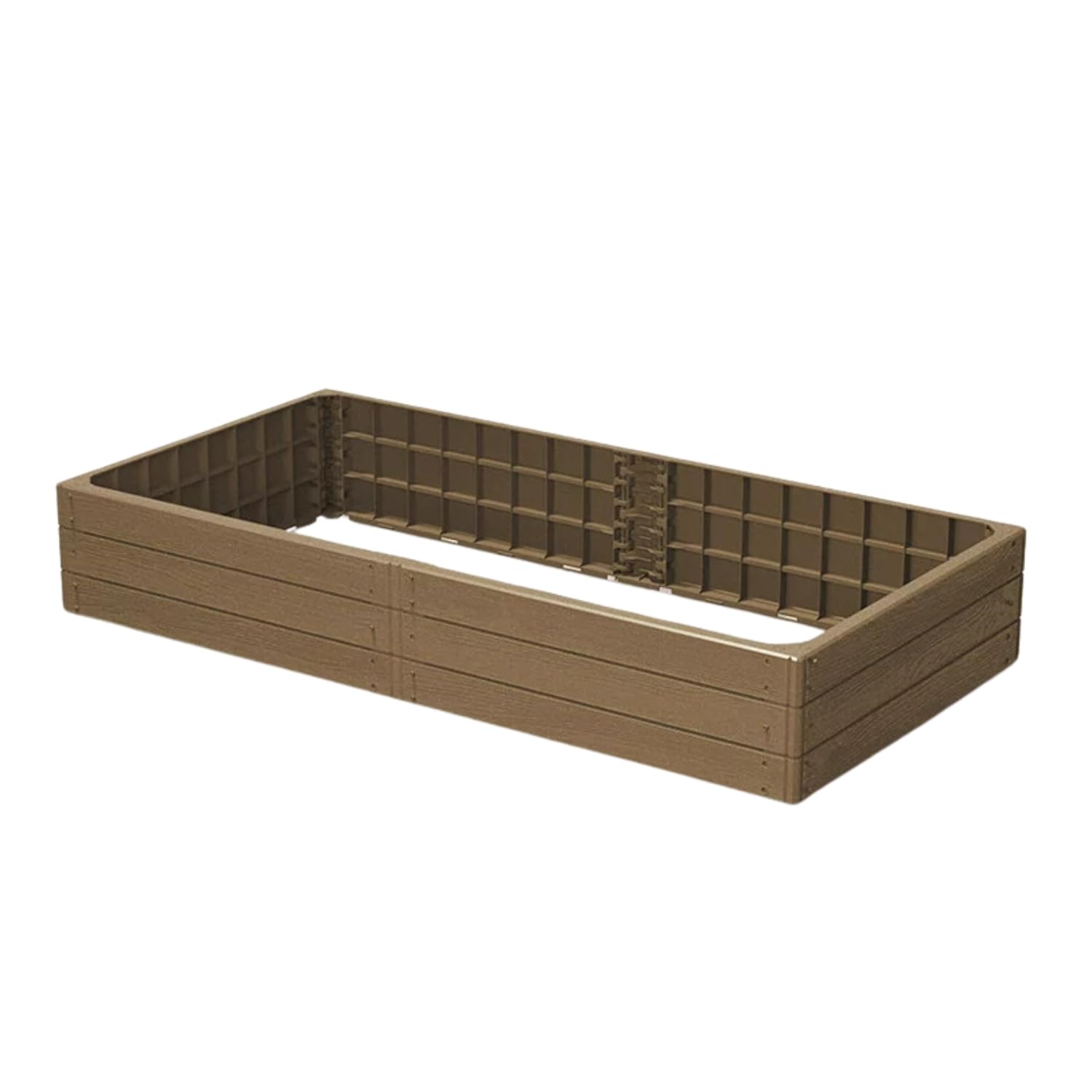 B2c Eco Naturo Garden Raised Grow Beds -Strong- Rectangle Square Hex Vegetable Herb Box Planter Trough (, Rectangle 75Cm X 150Cm)