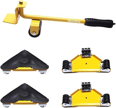 Furniture Lifter Mover Tool Set Lifter Appliance Floor Protector, 360 Degree Rotatable Pads Load 300kg for Office, Home, Shop