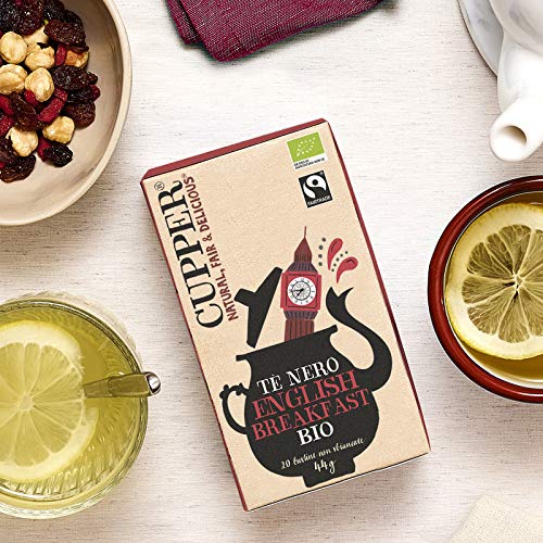 Cupper Té Negro Ecológico English Breakfast, 20 Bolsitas - Imagen 4