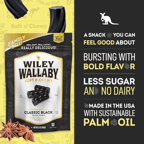 image for Wiley Wallaby Licorice 24 Ounce Classic Gourmet Soft & Chewy Australia